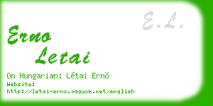 erno letai business card